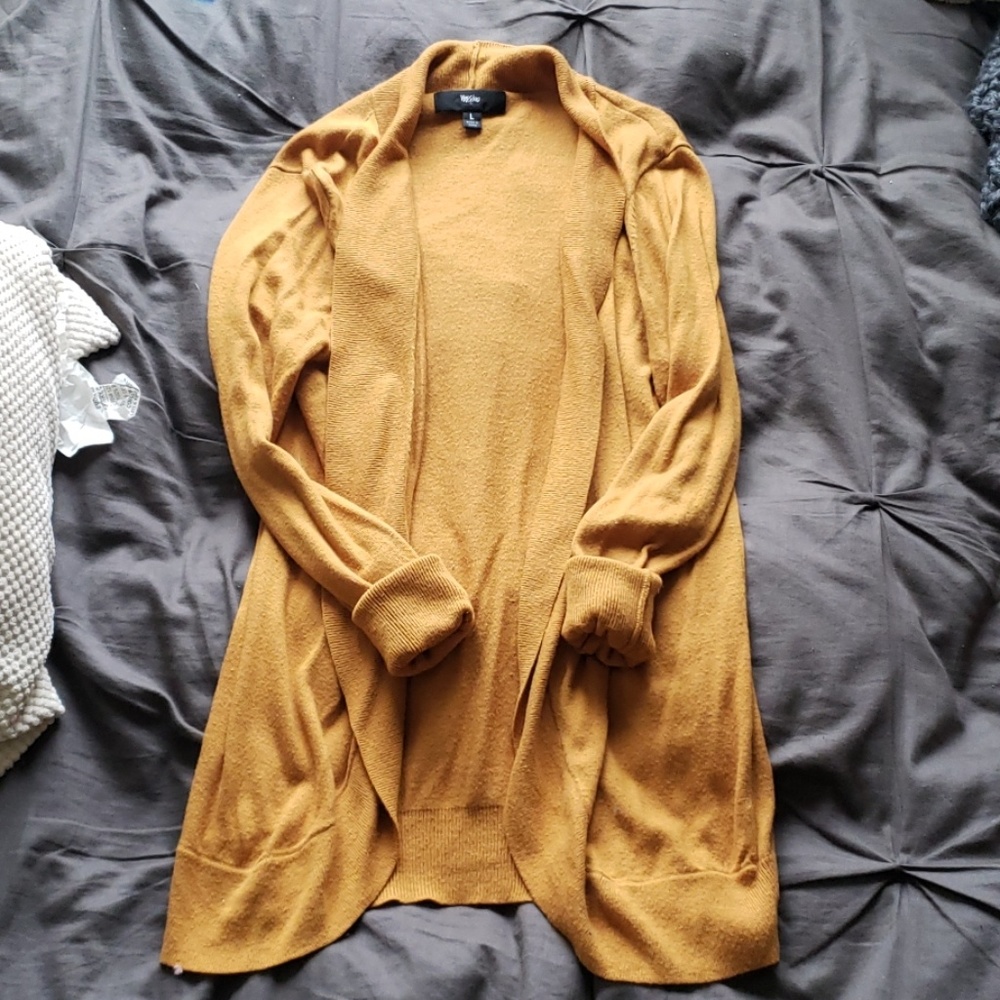 Mossimo Mustard Yellow Cardigan